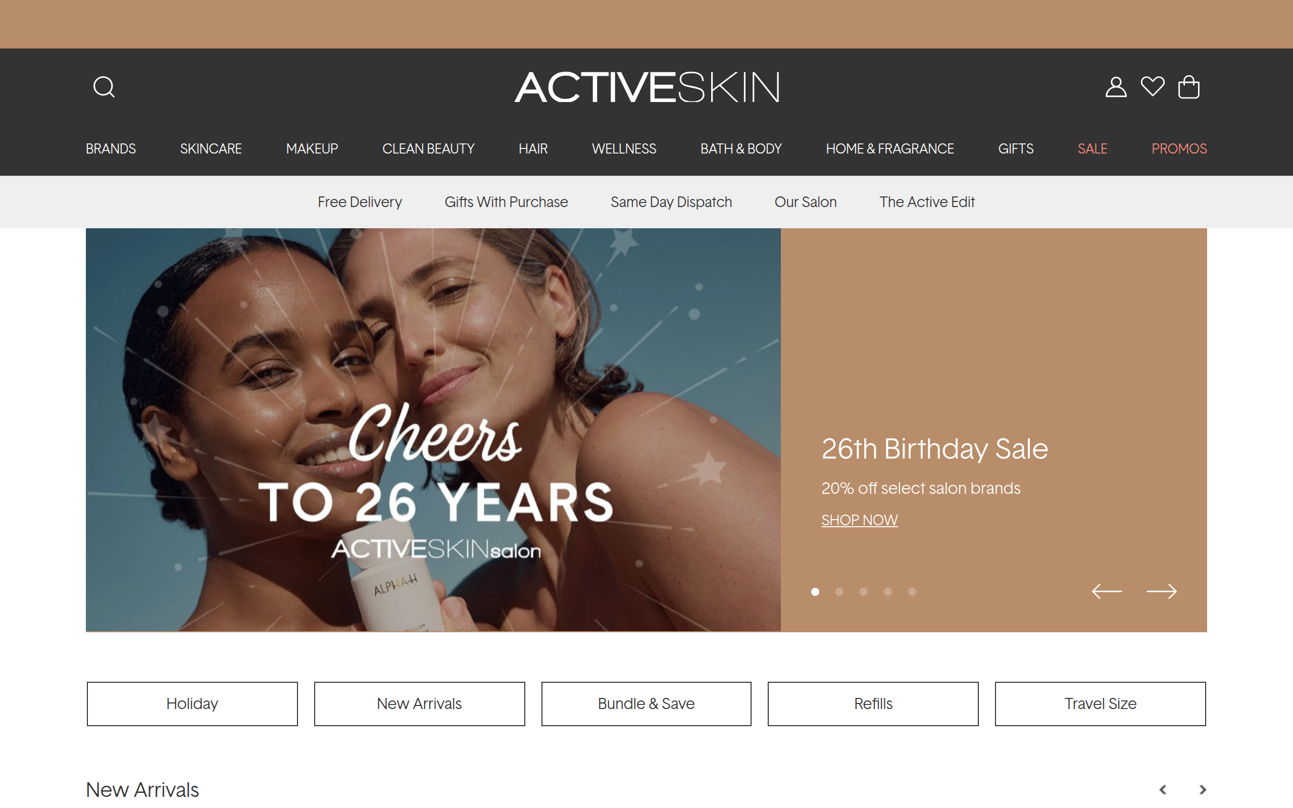 Screenshot of activeskin.com.au