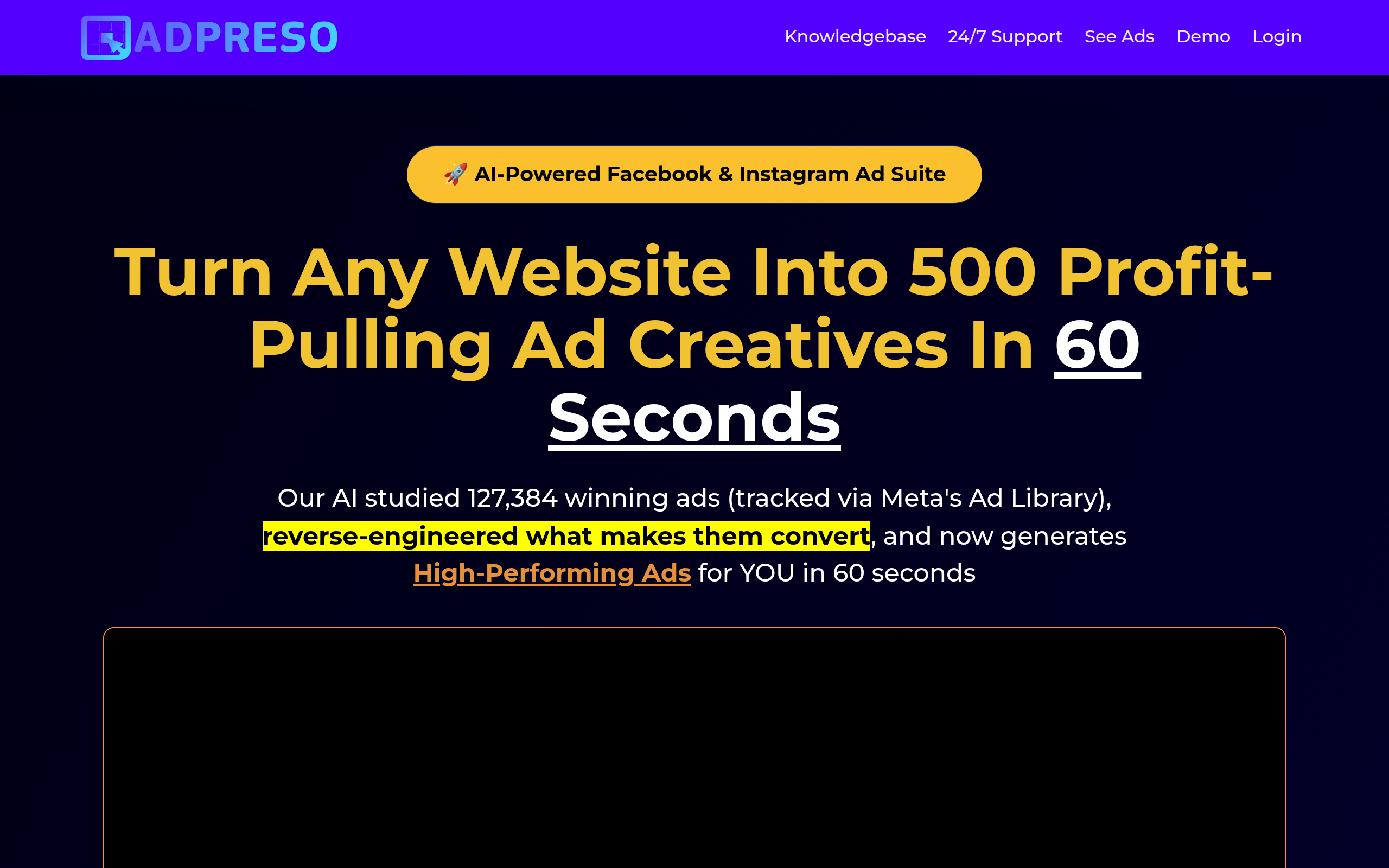 Screenshot of adpreso.com