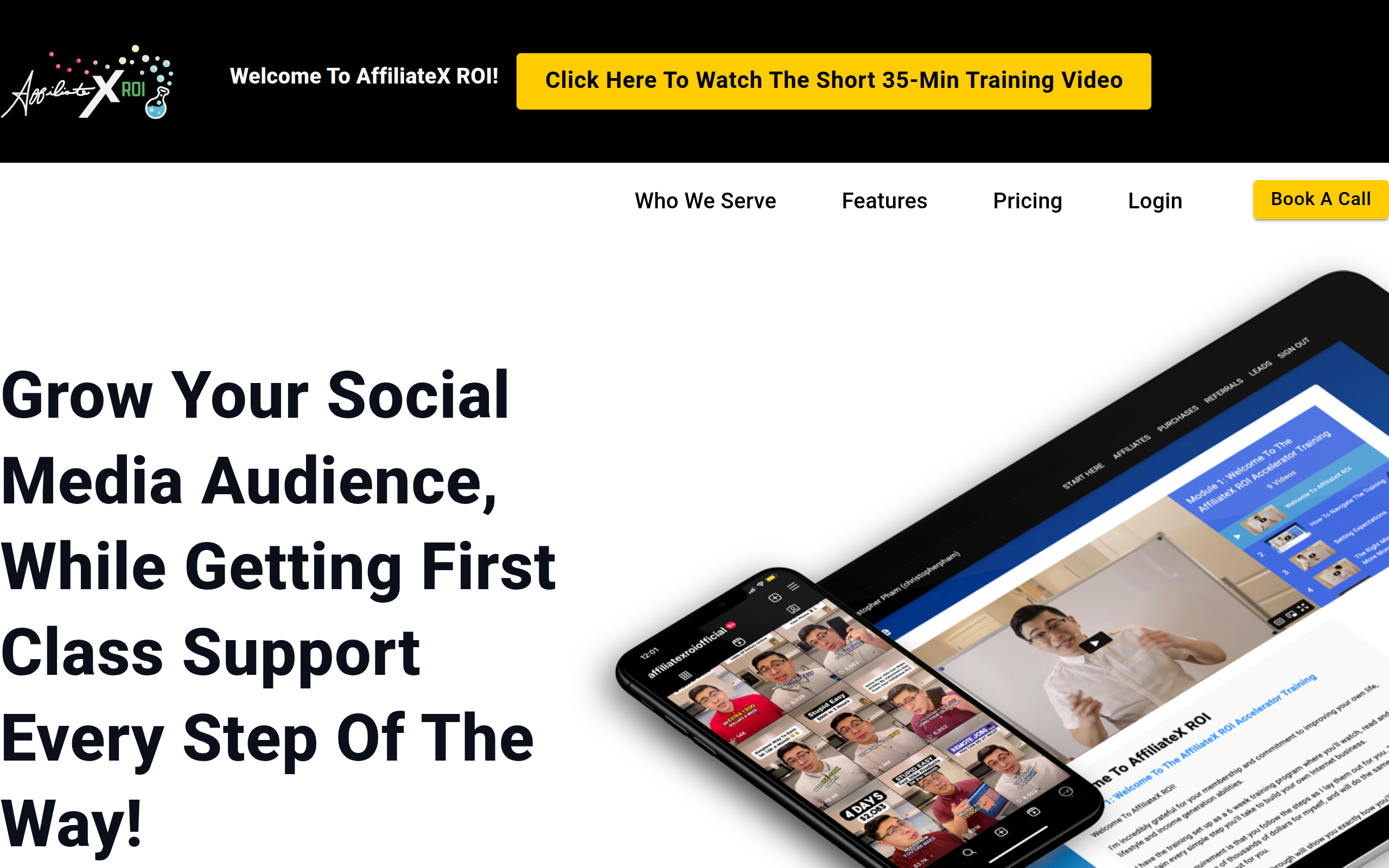 Screenshot of affiliatexroi.com