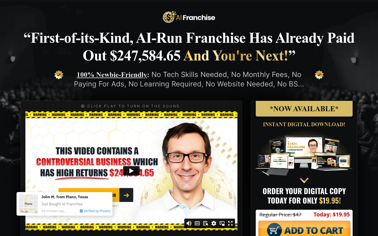 Screenshot of aifranchise.net