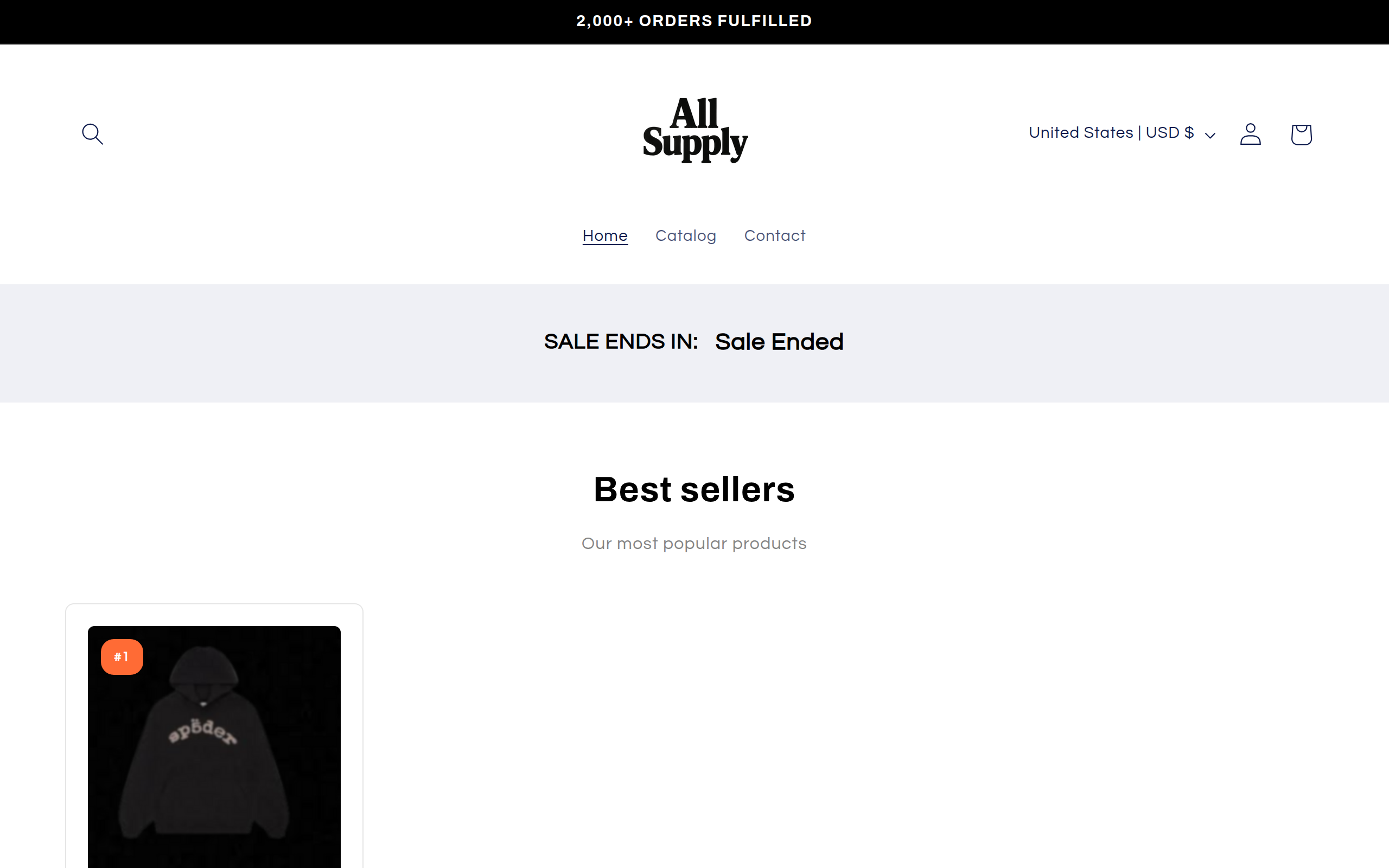 Screenshot of alsupply.shop