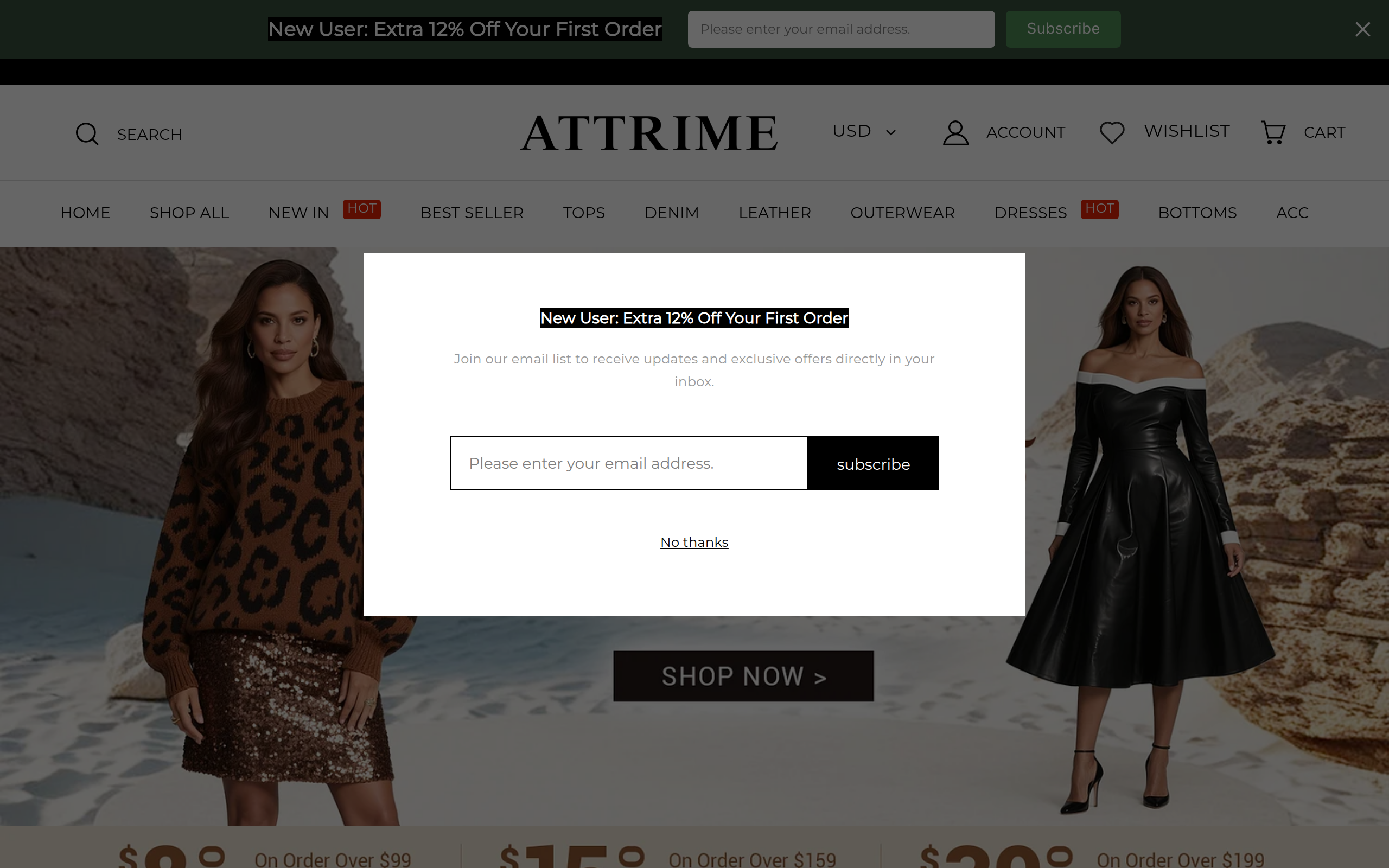 Screenshot of attrime.com