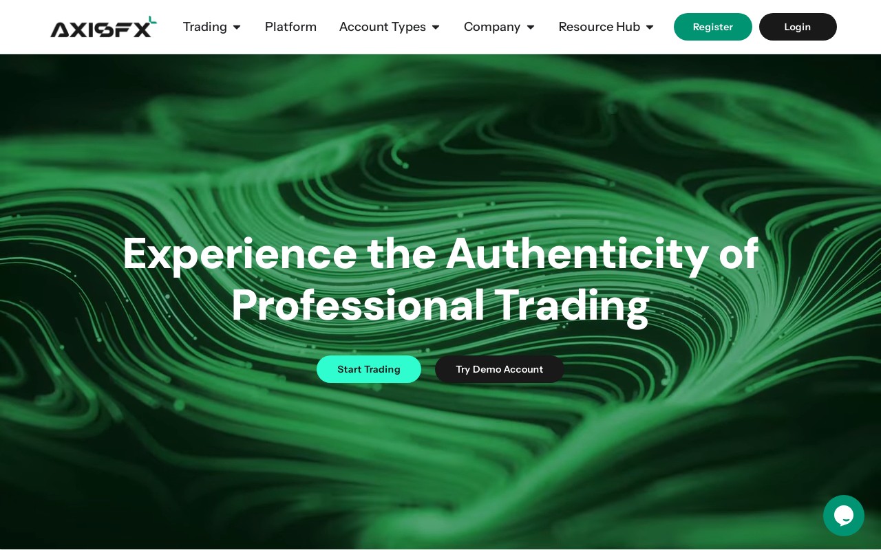 Screenshot of axisfx.com