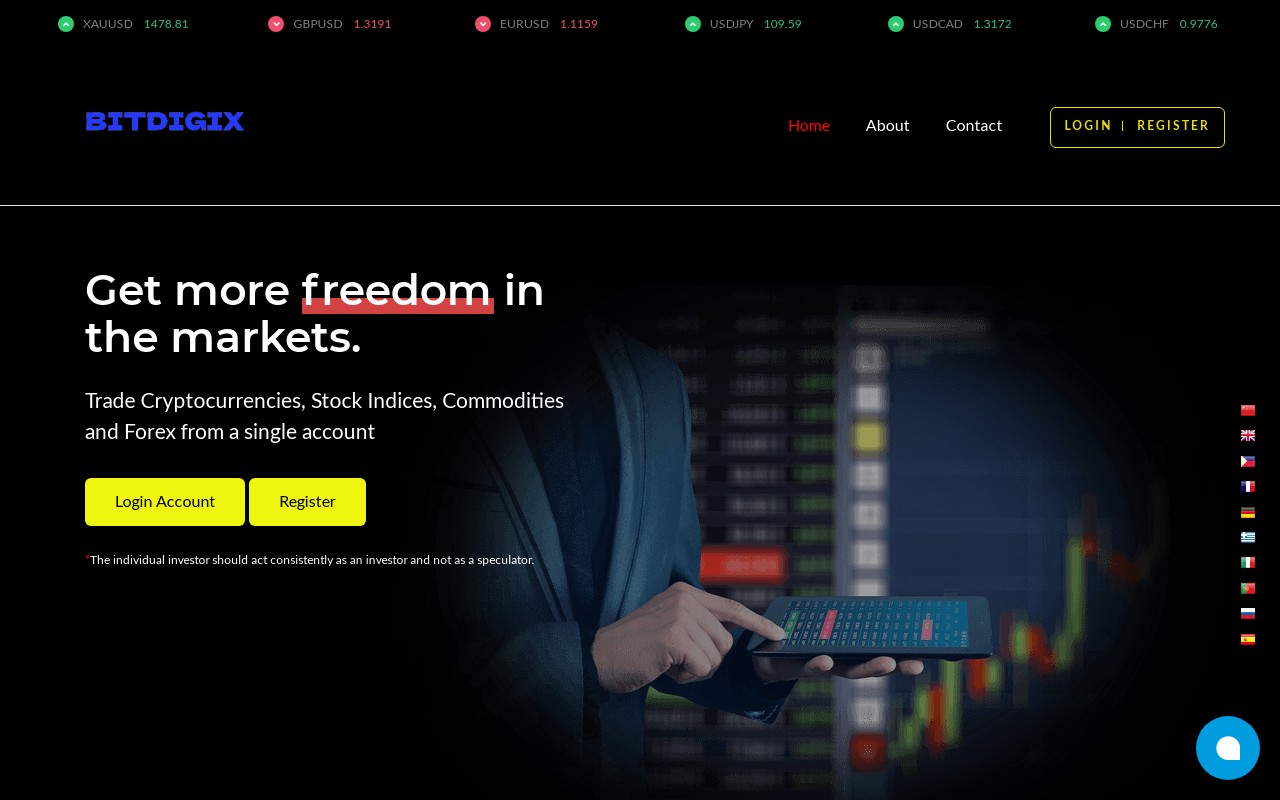 Screenshot of bitdigix.com