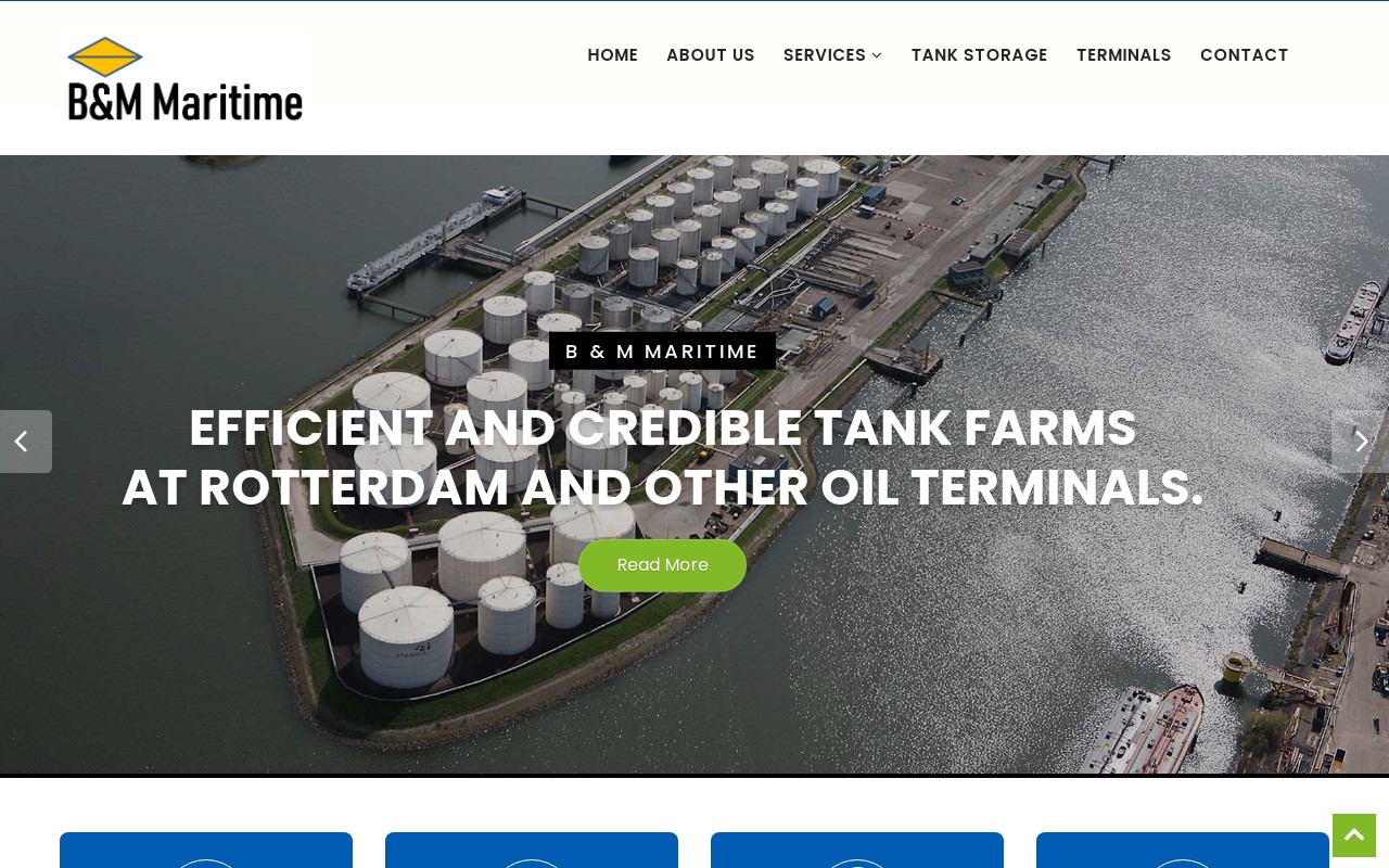 Screenshot of bm-maritimelogistics.com