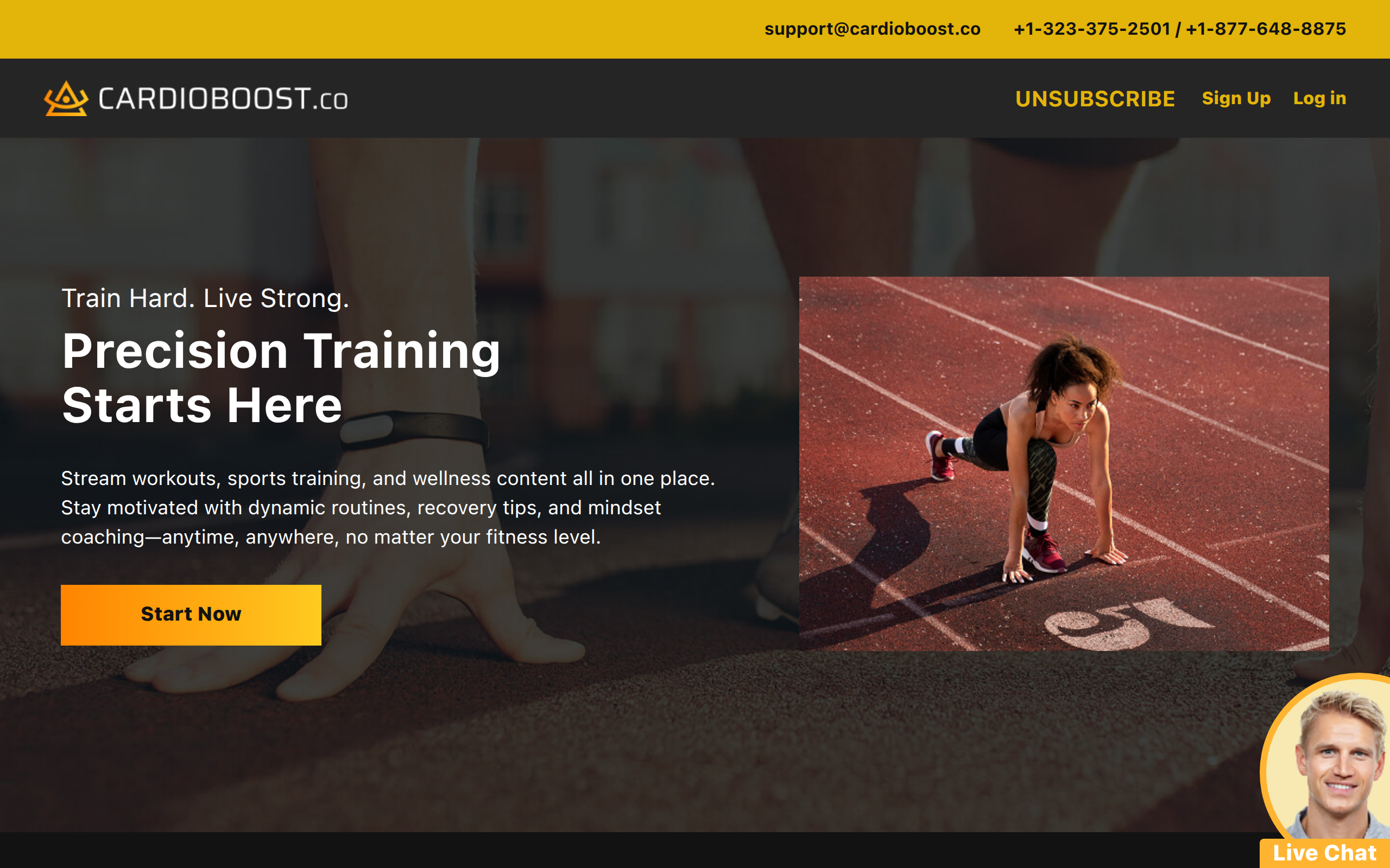 Screenshot of cardioboost.co