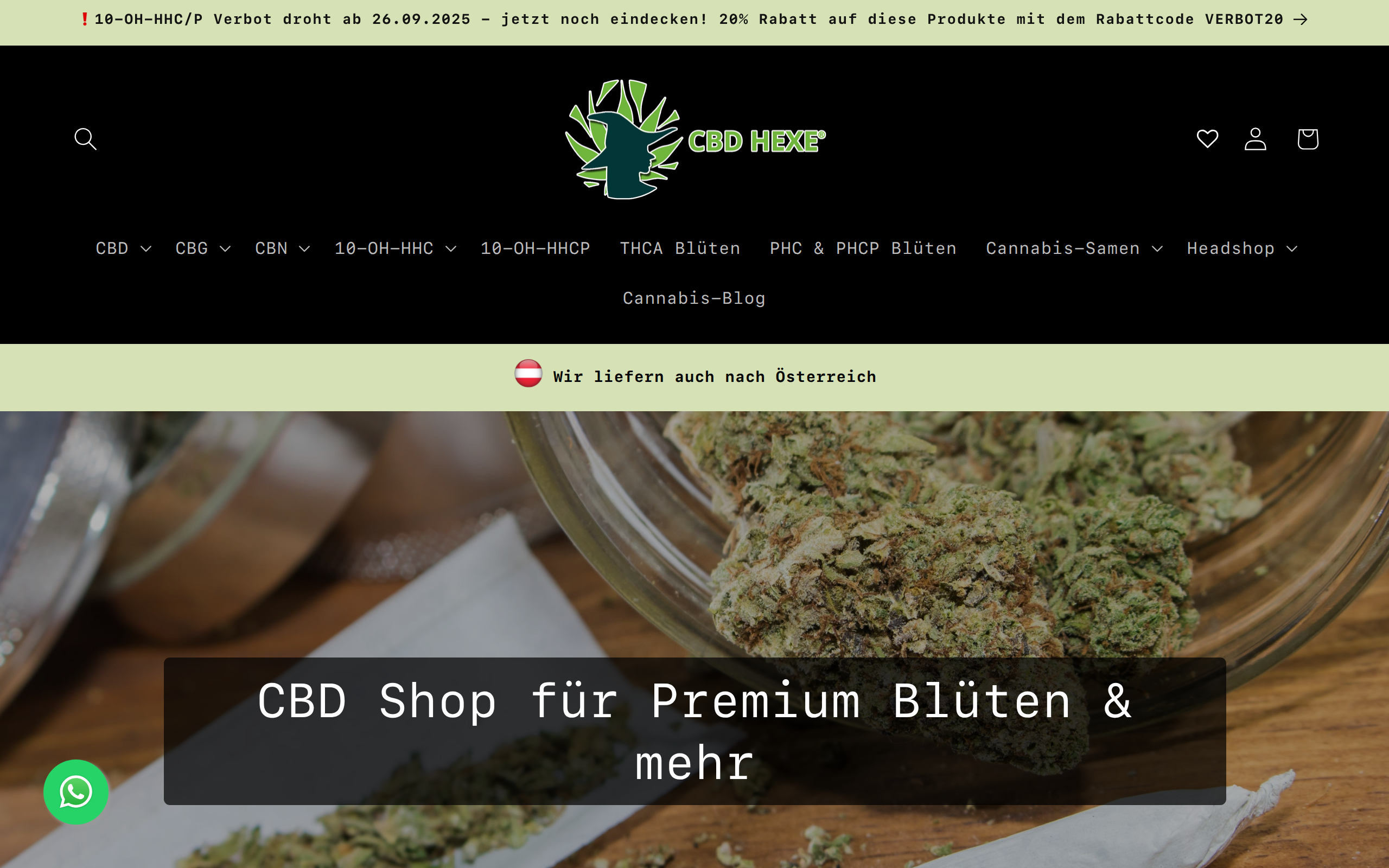 Screenshot of cbd-hexe.de