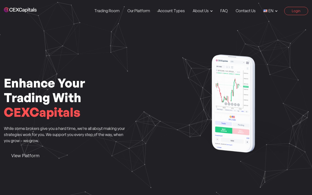 Screenshot of cexcapitals.com