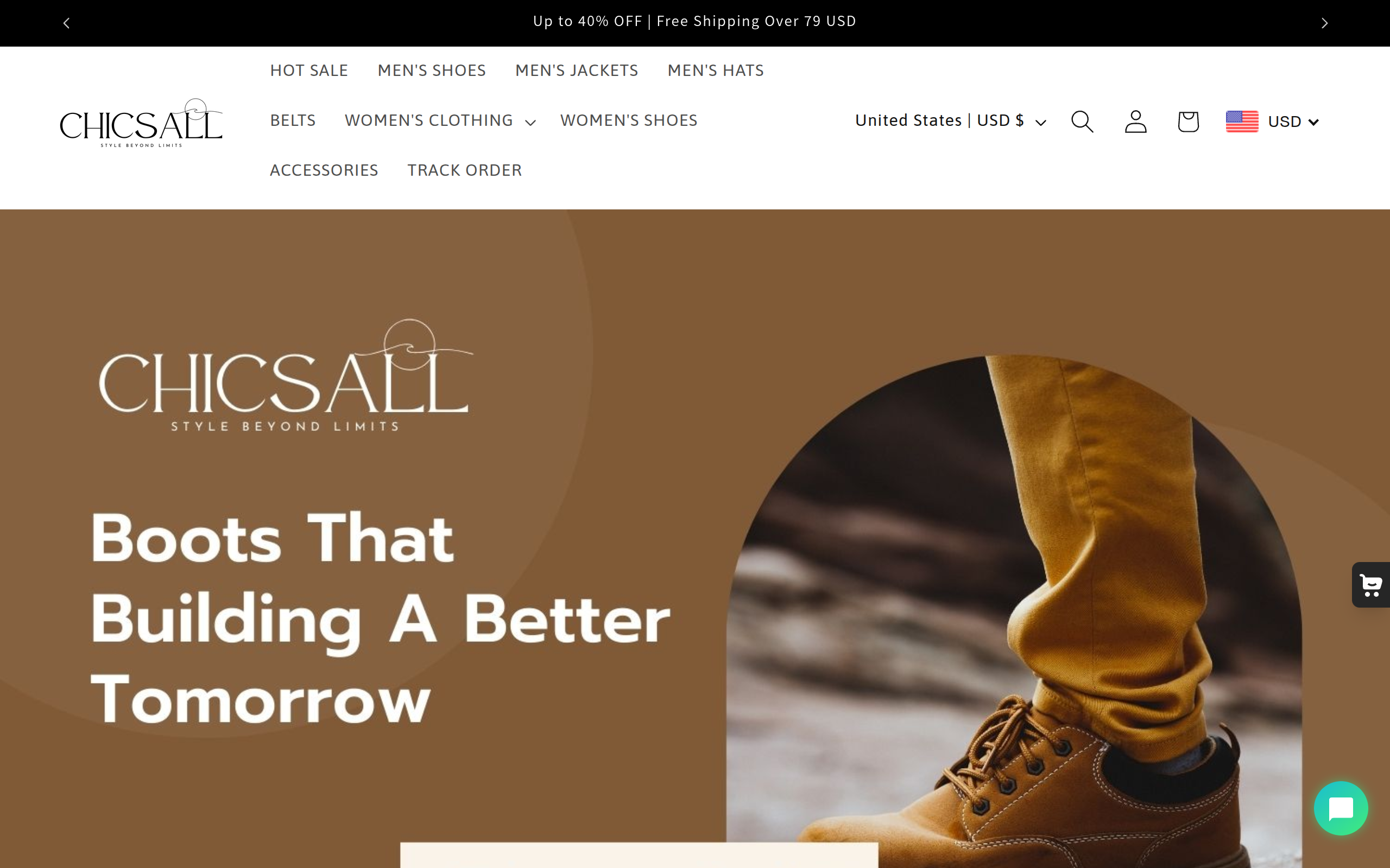 Screenshot of chicsall.com