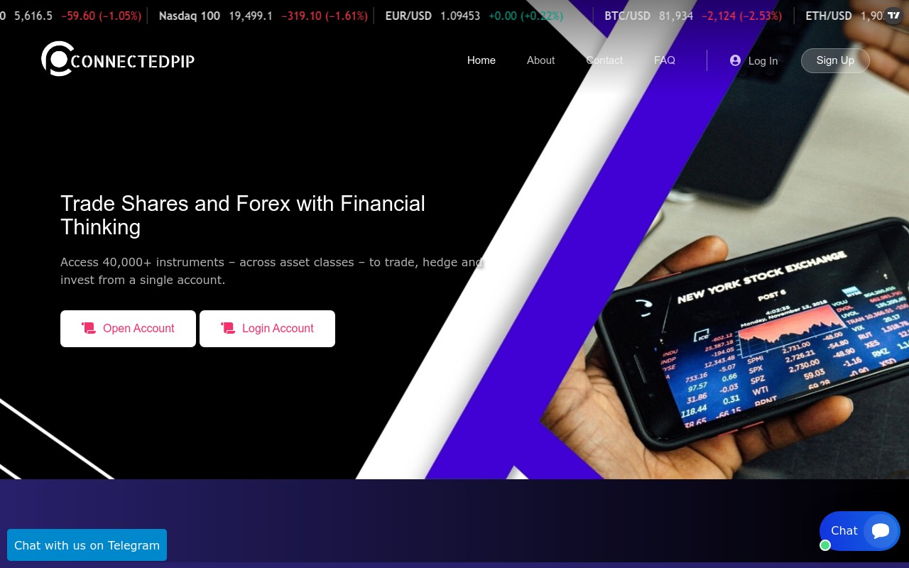 Screenshot of connectedpip.com