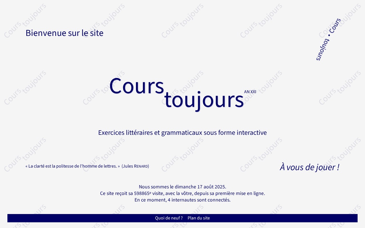 Screenshot of courstoujours.be