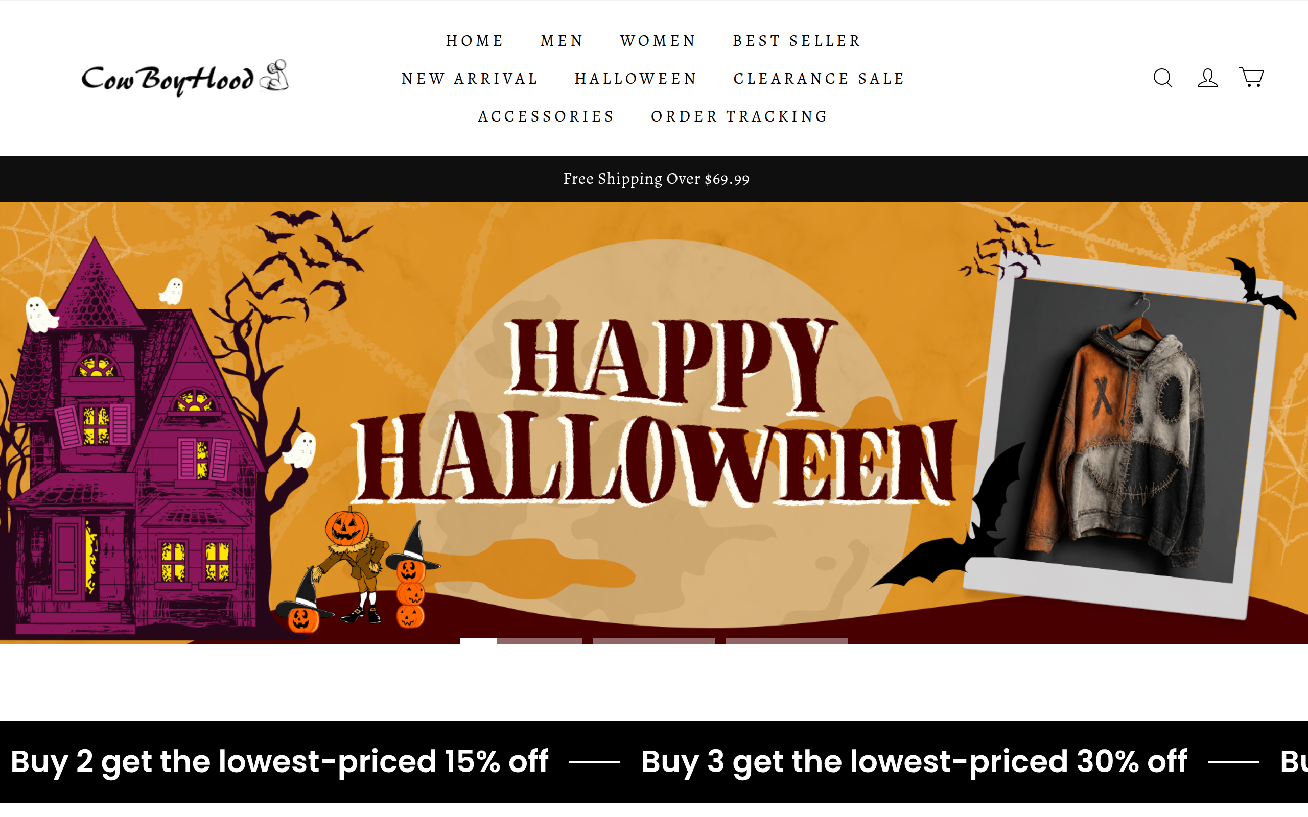 Screenshot of cowboyhood.com