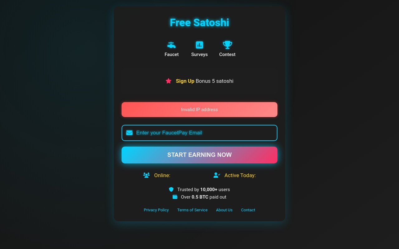 Screenshot of cryptodrip.io