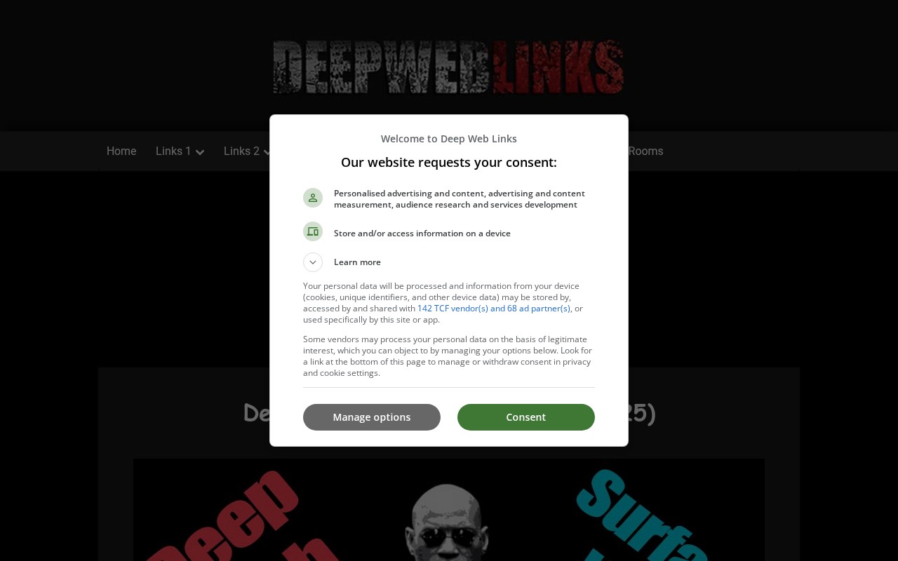Screenshot of deepweblinks.net