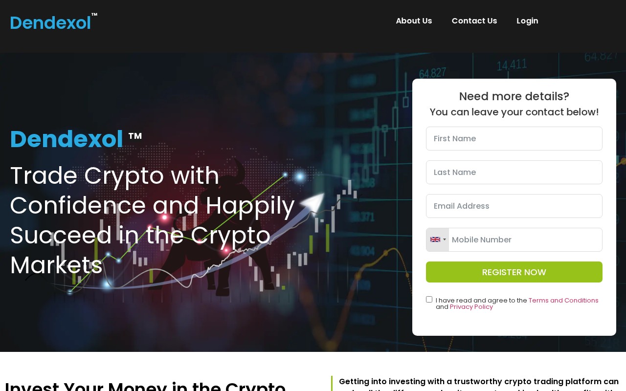 Screenshot of dendexol.co.uk