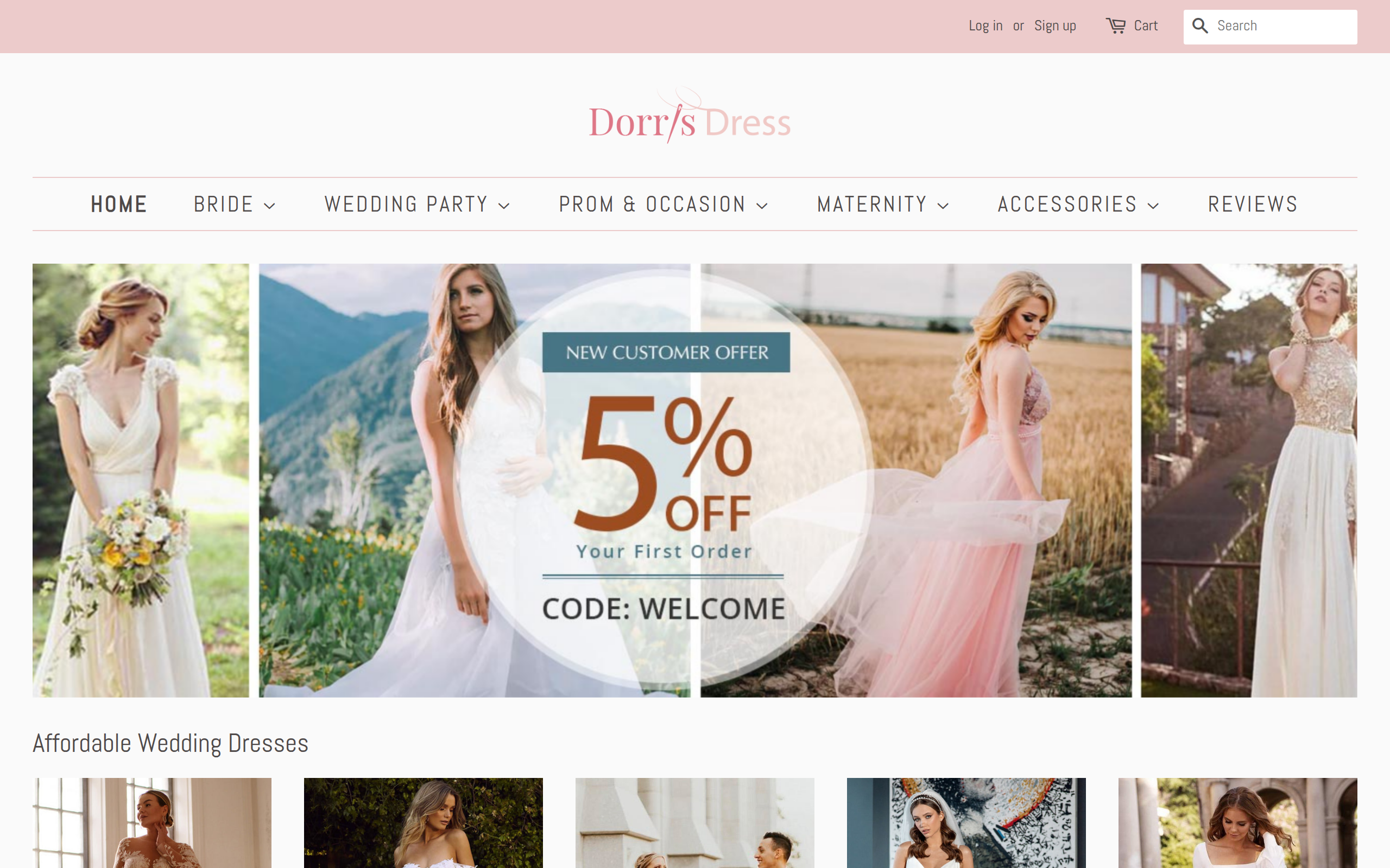 Screenshot of dorrisdress.com