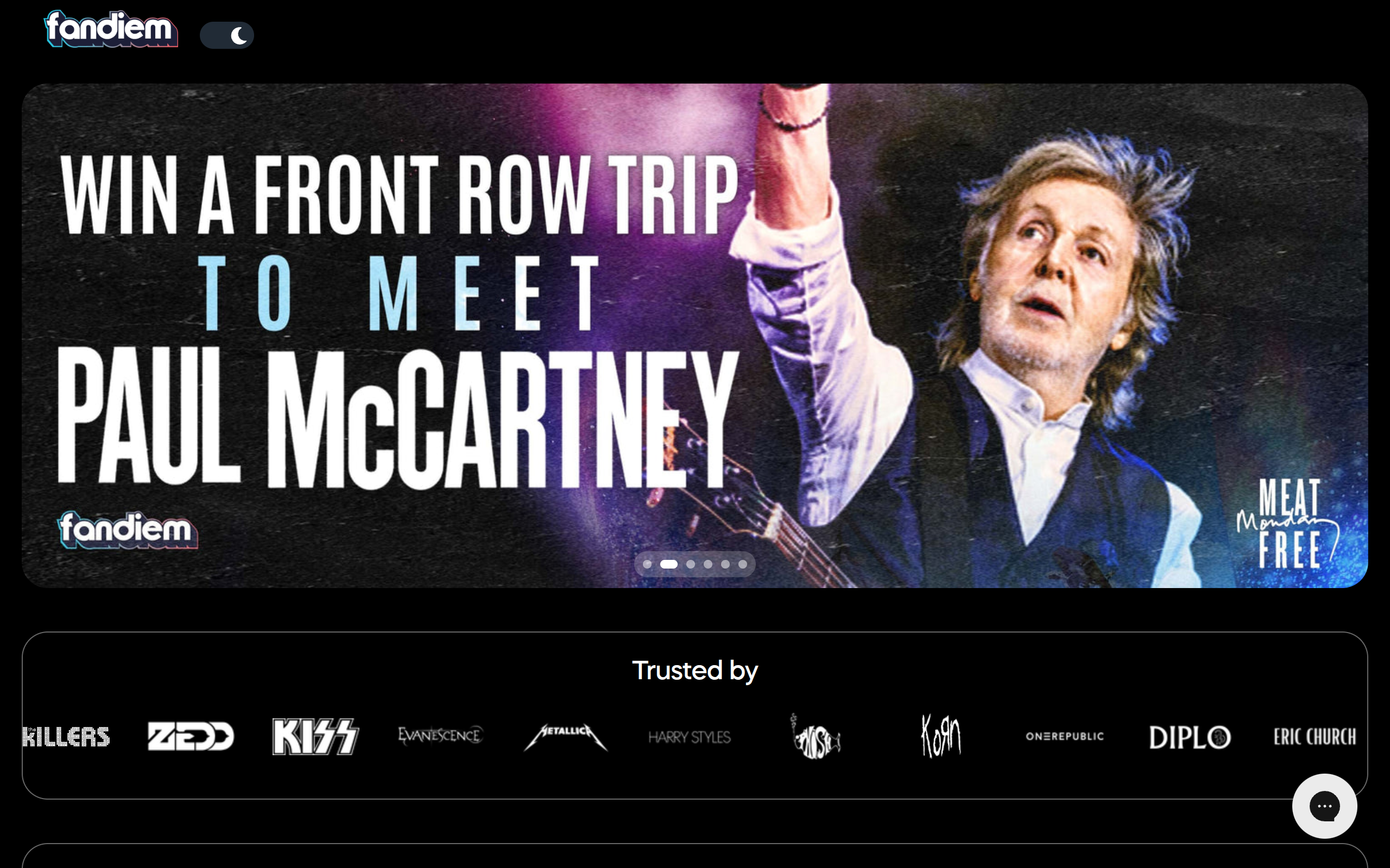 Screenshot of fandiem.com