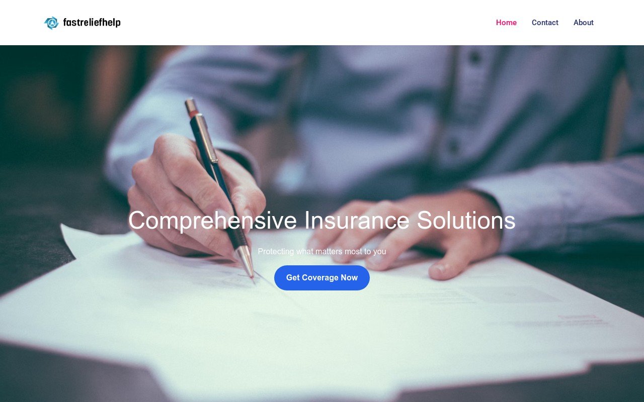 Screenshot of fastreliefhelp.com