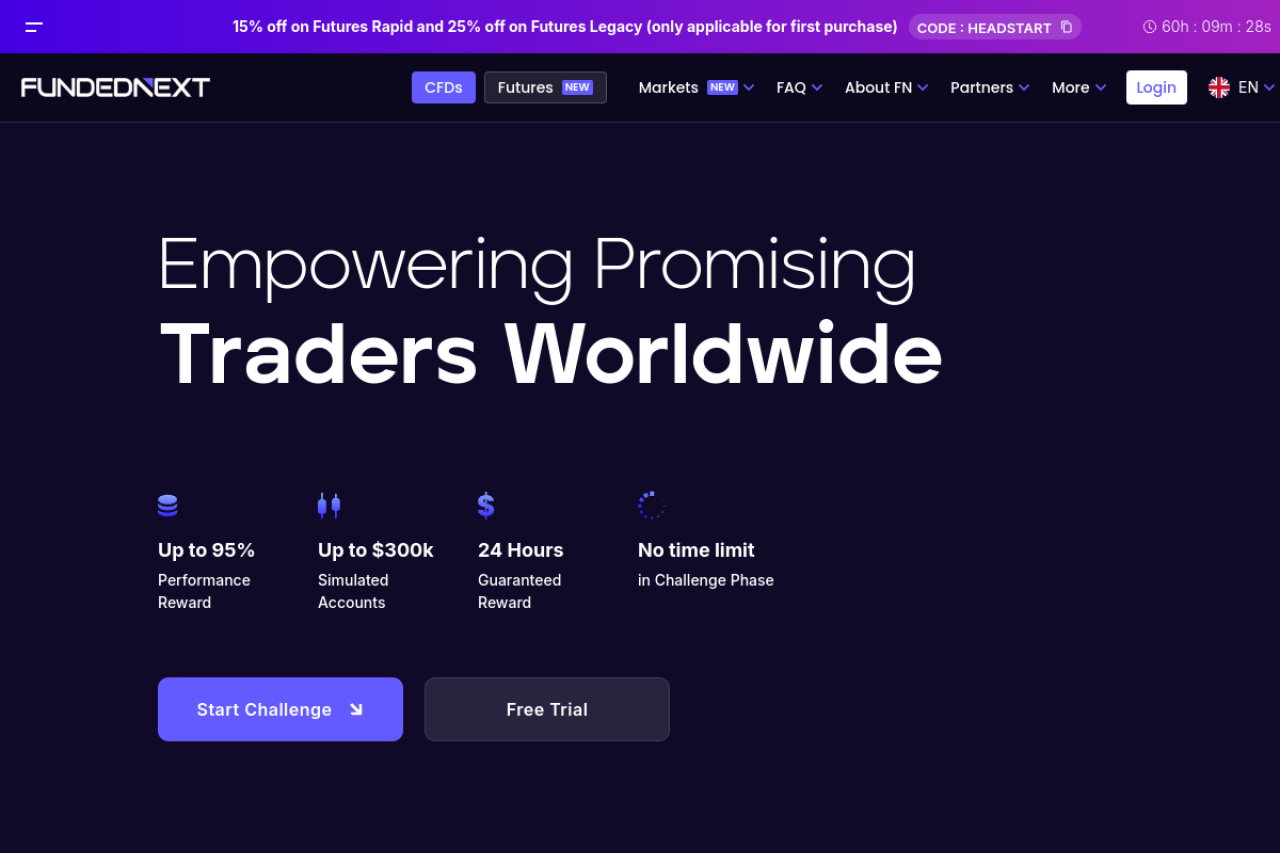 Screenshot of fundednext.com
