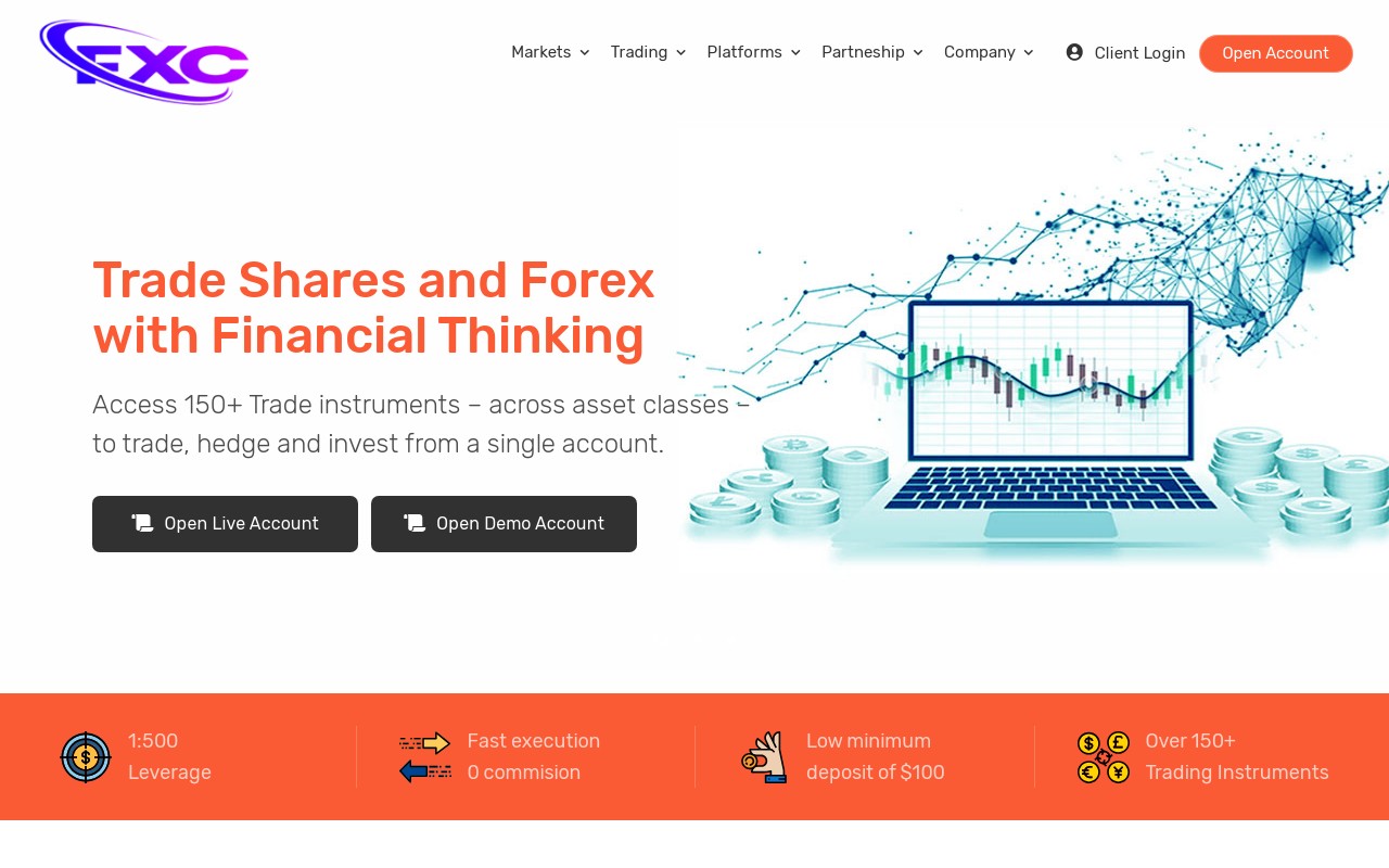 Screenshot of fxcsglobal.com