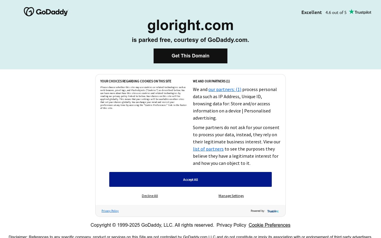 Screenshot of gloright.com