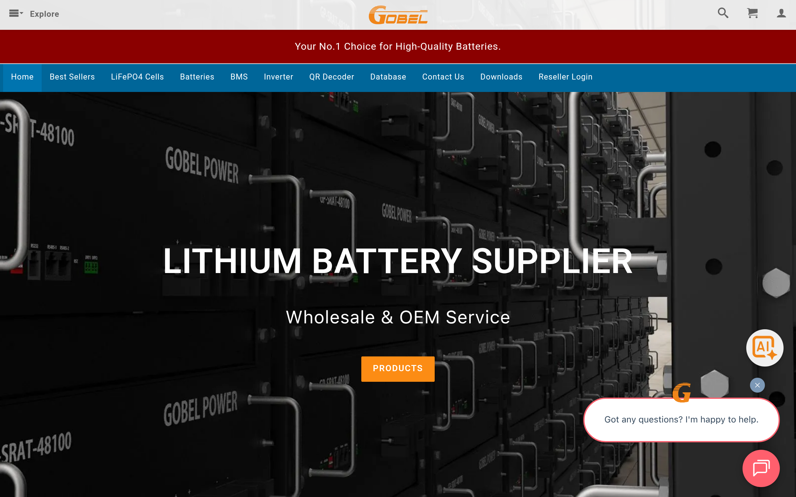 Screenshot of gobelpower.com