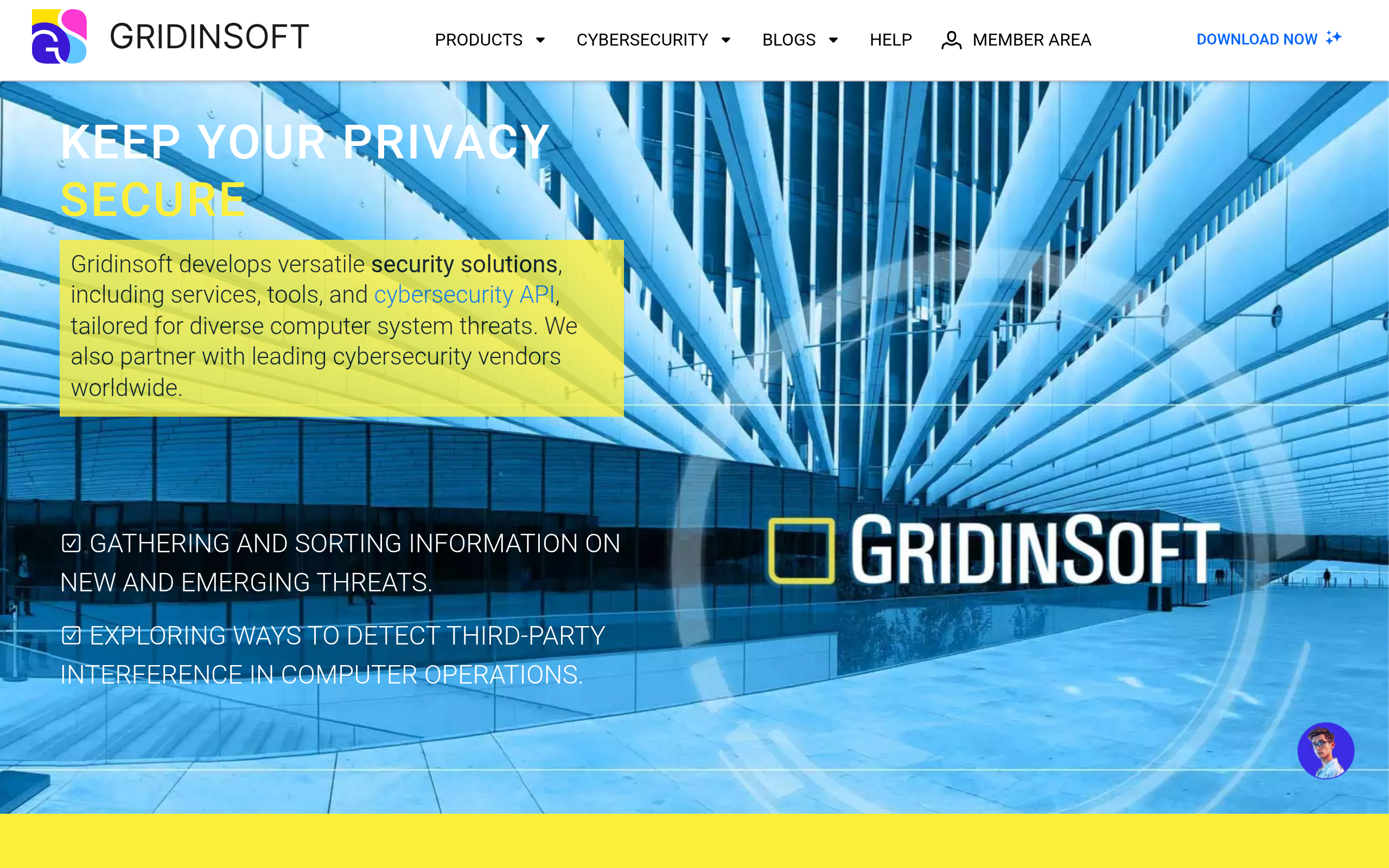 Screenshot of gridinsoft.com