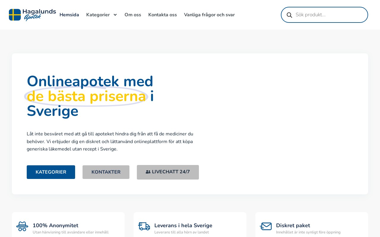 Screenshot of hagalundsapotek.com