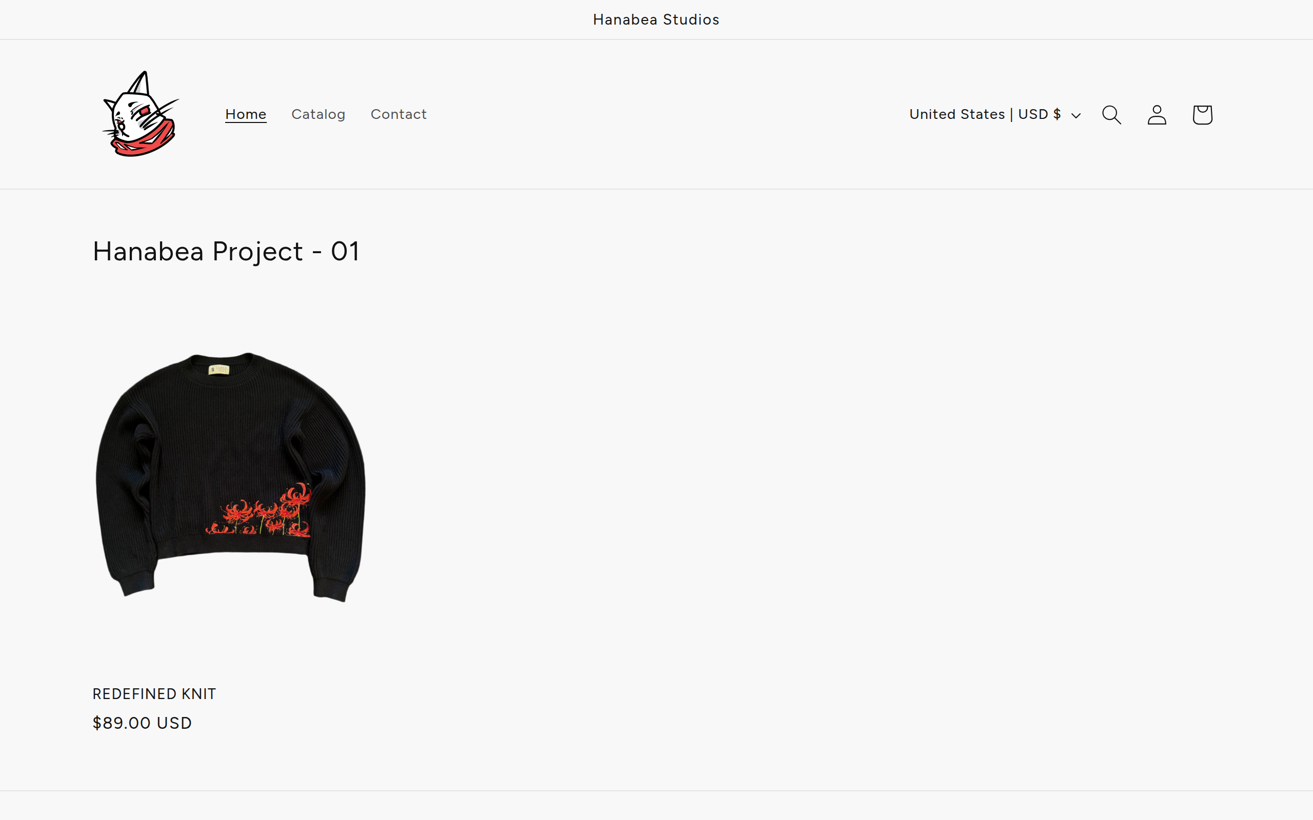 Screenshot of hanabeastudios.com