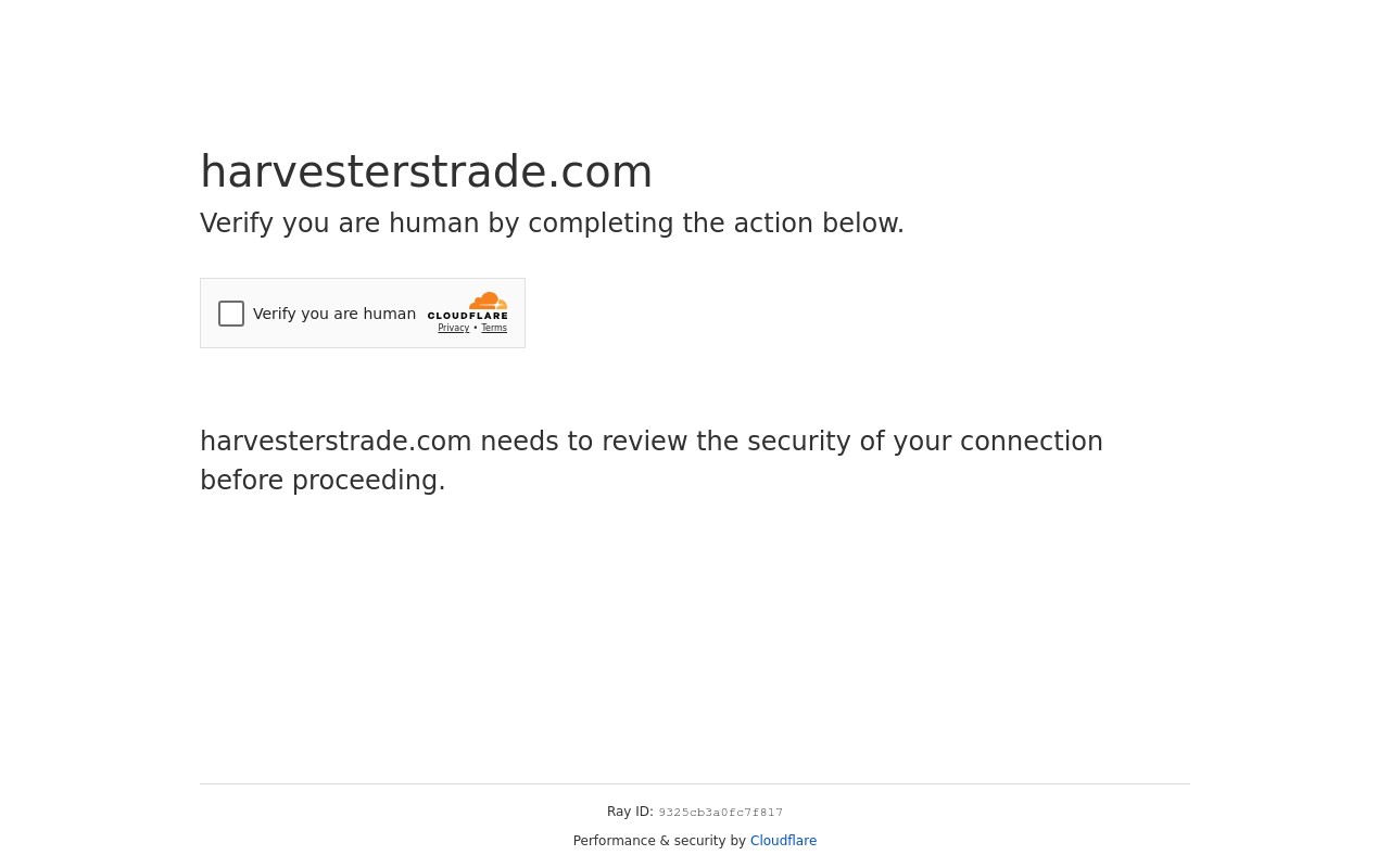 Screenshot of harvesterstrade.com