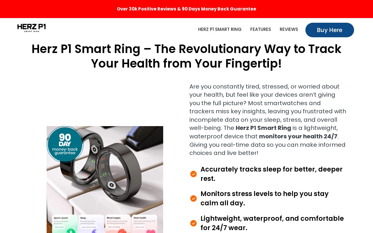 Screenshot of herzsmartring.com