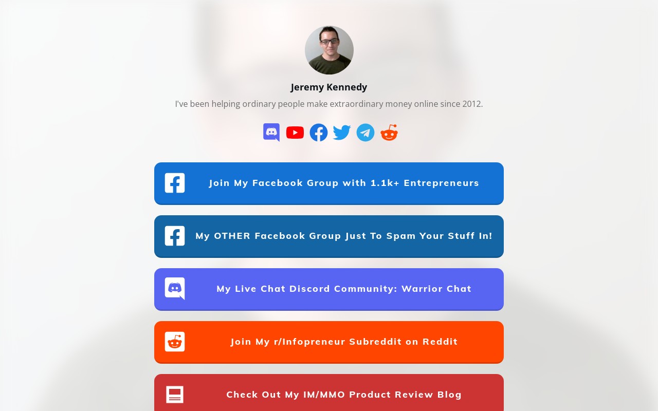 Screenshot of jeremykennedy.net