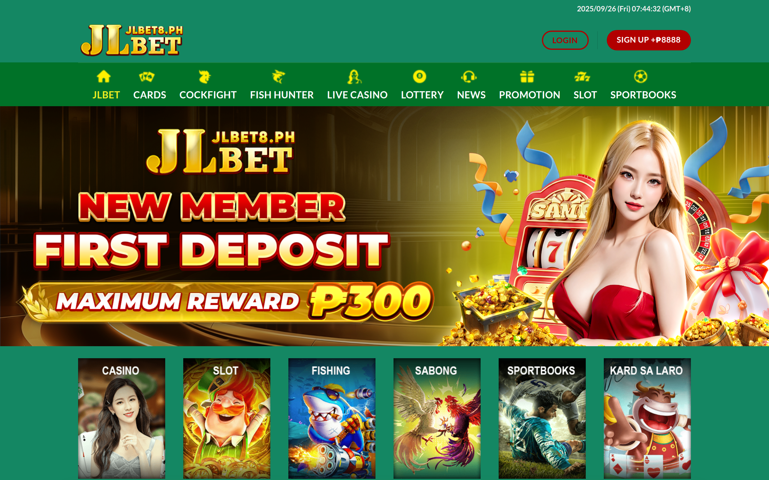 Screenshot of jlbet8.ph
