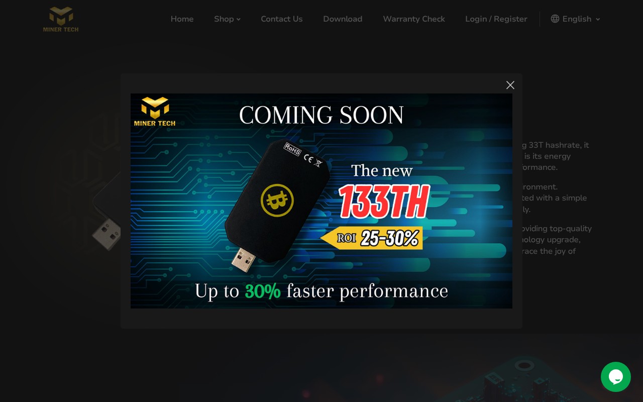 Screenshot of minertech.co