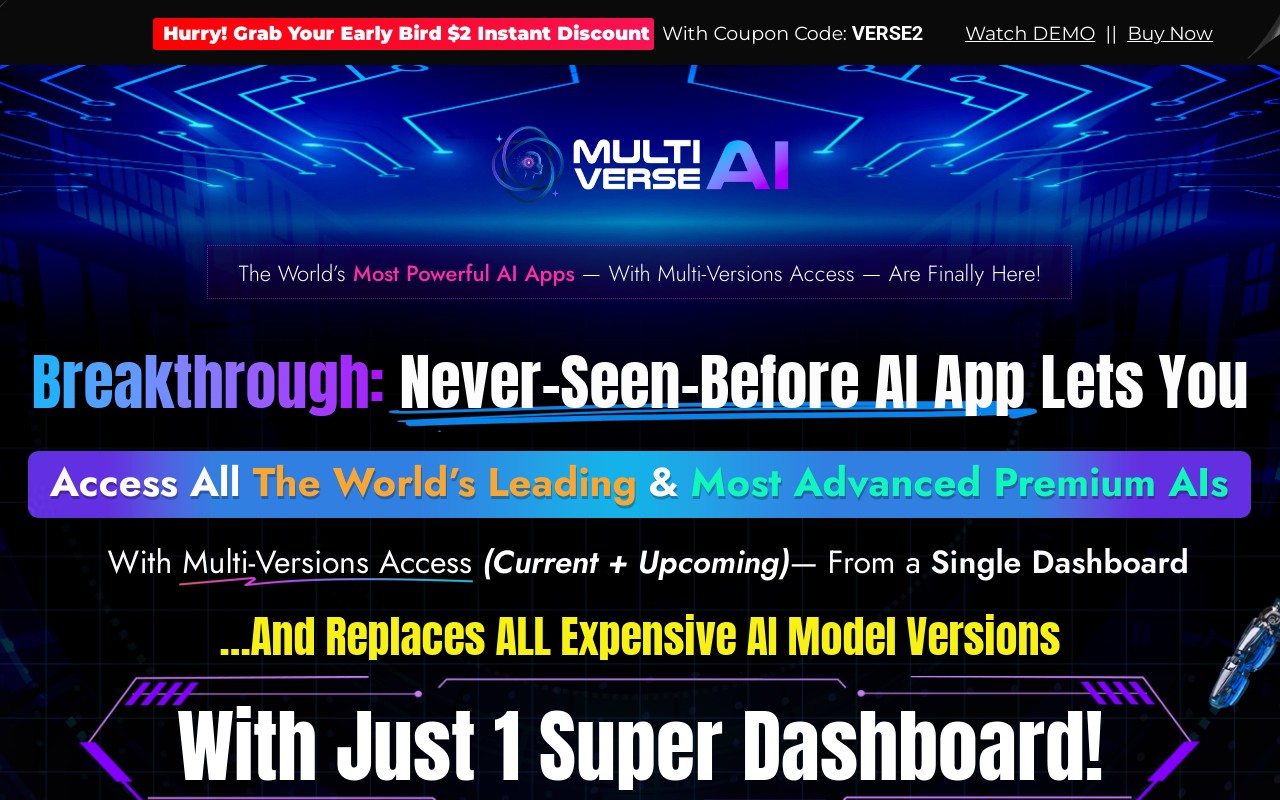 Screenshot of multiverseai.live
