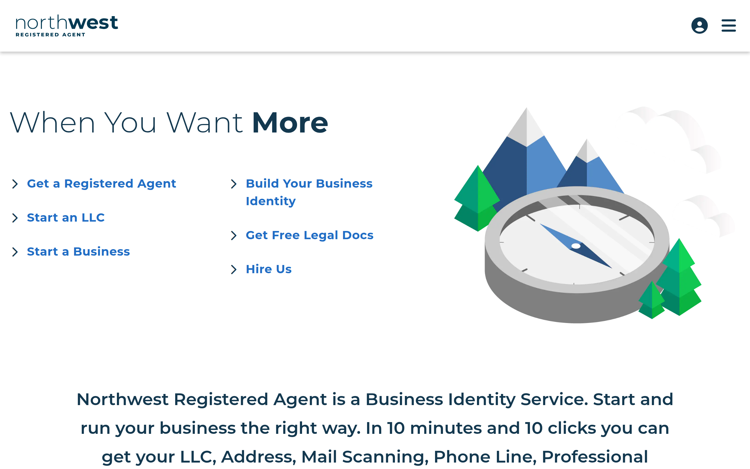 Screenshot of northwestregisteredagent.com