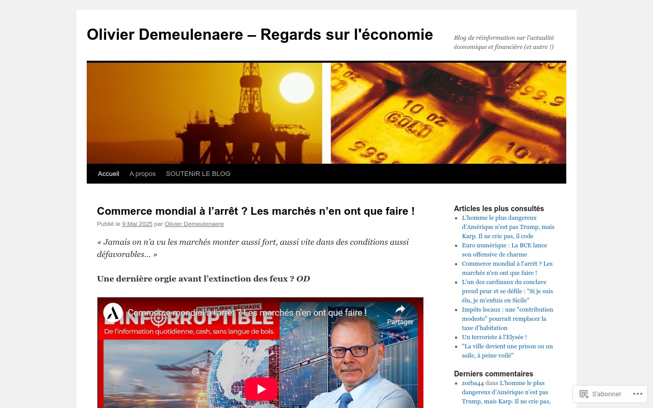 Screenshot of olivierdemeulenaere.wordpress.com