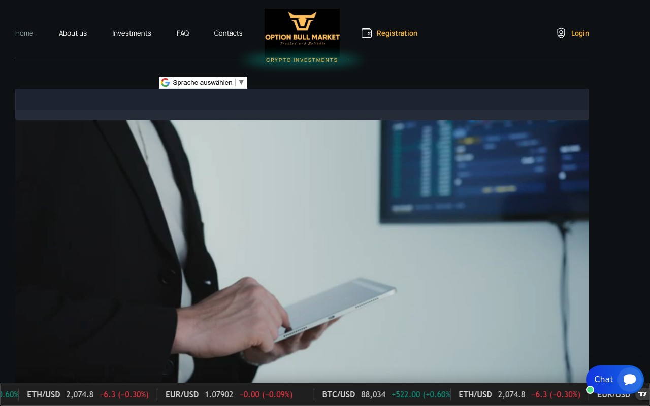 Screenshot of optionbullmarket.live