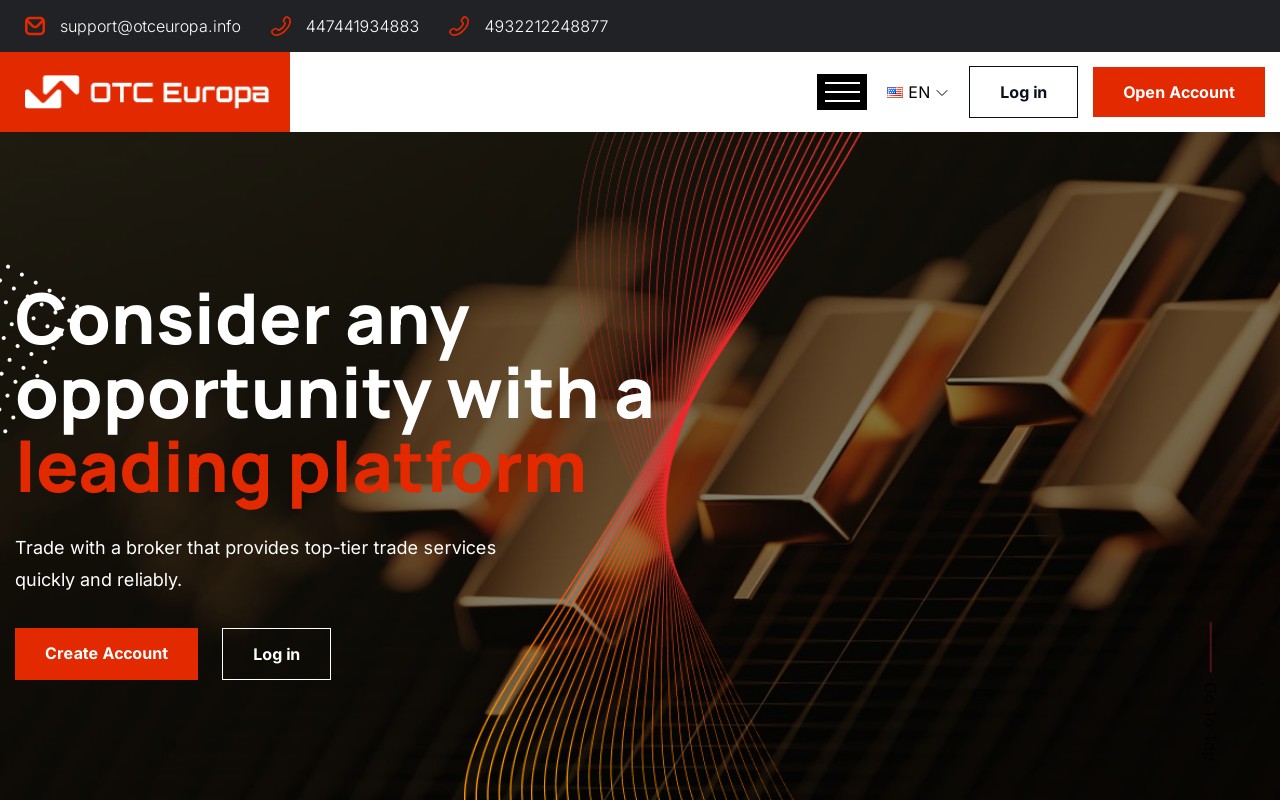 Screenshot of otceuropa.com