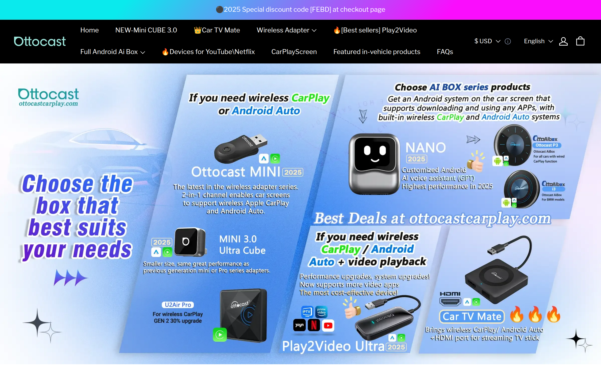 Screenshot of ottocastcarplay.com