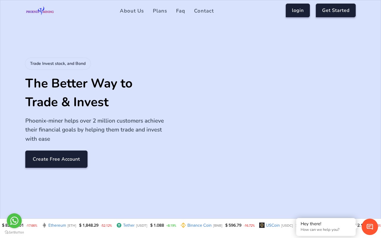 Screenshot of phoenix-miner.uk