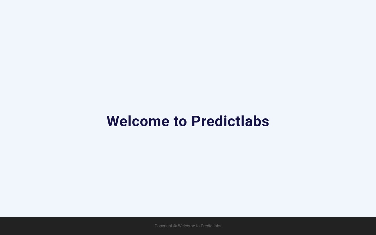Screenshot of predictlabs.cc