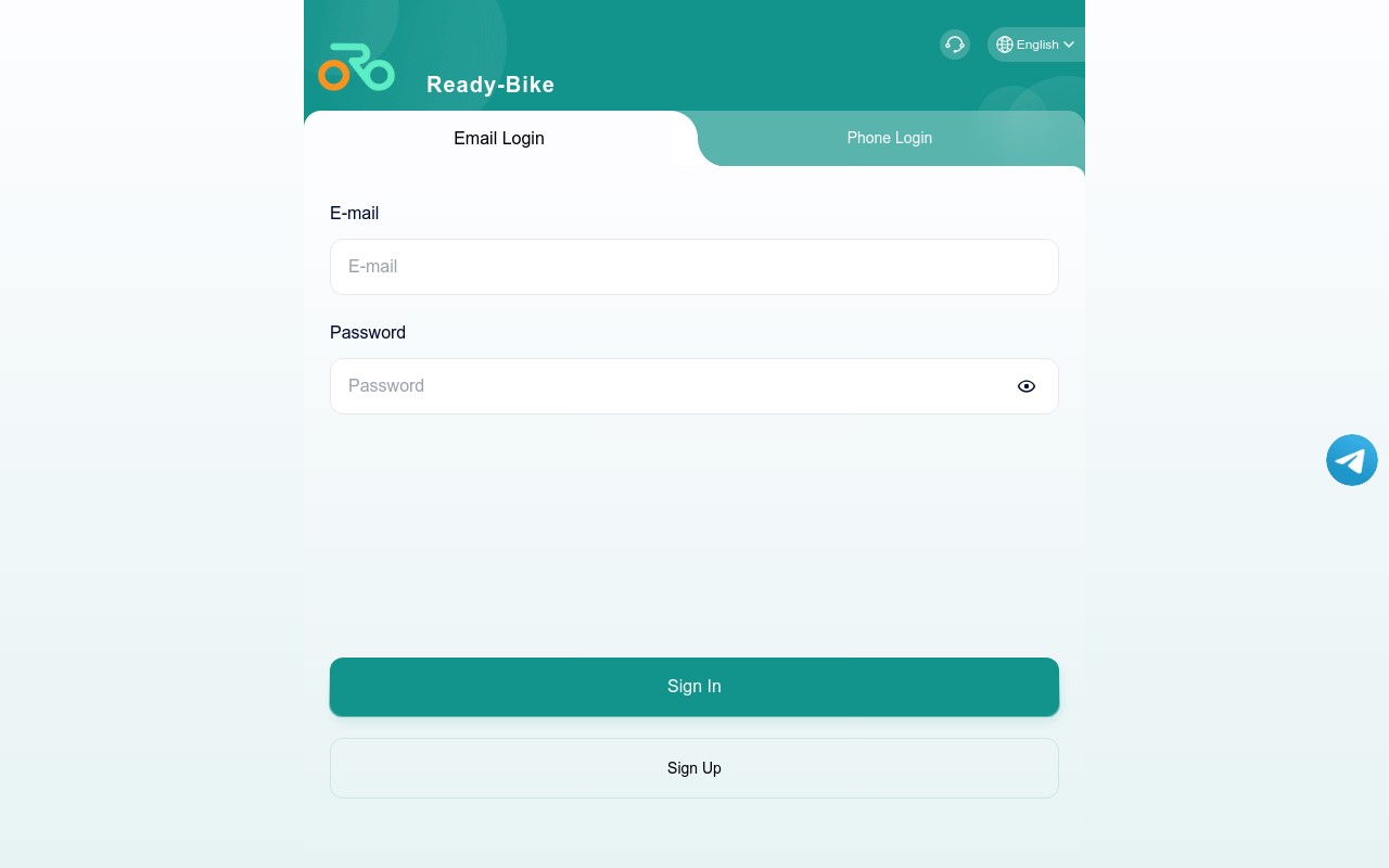 Screenshot of ready-bike.com