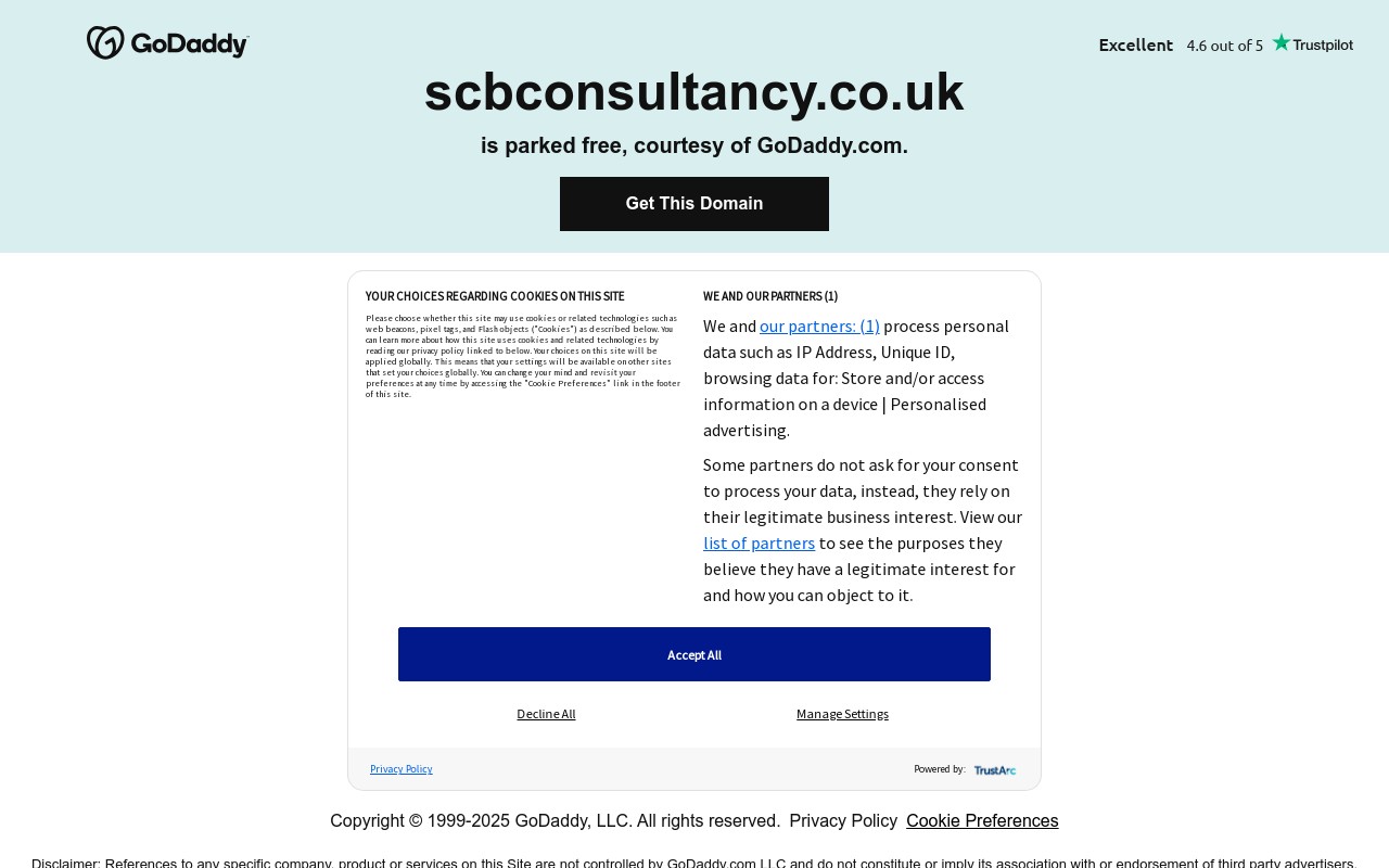 Screenshot of scbconsultancy.co.uk