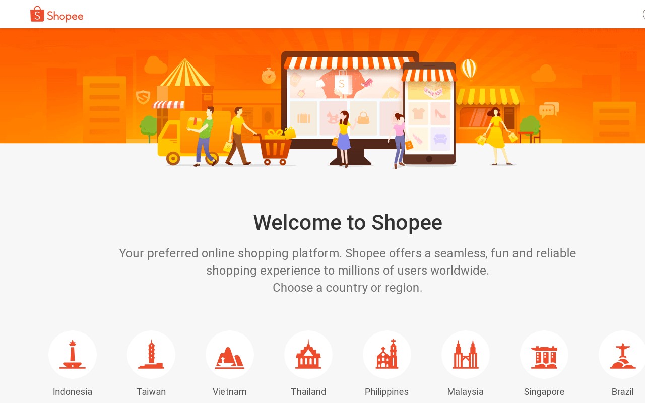 Screenshot of shopee.com