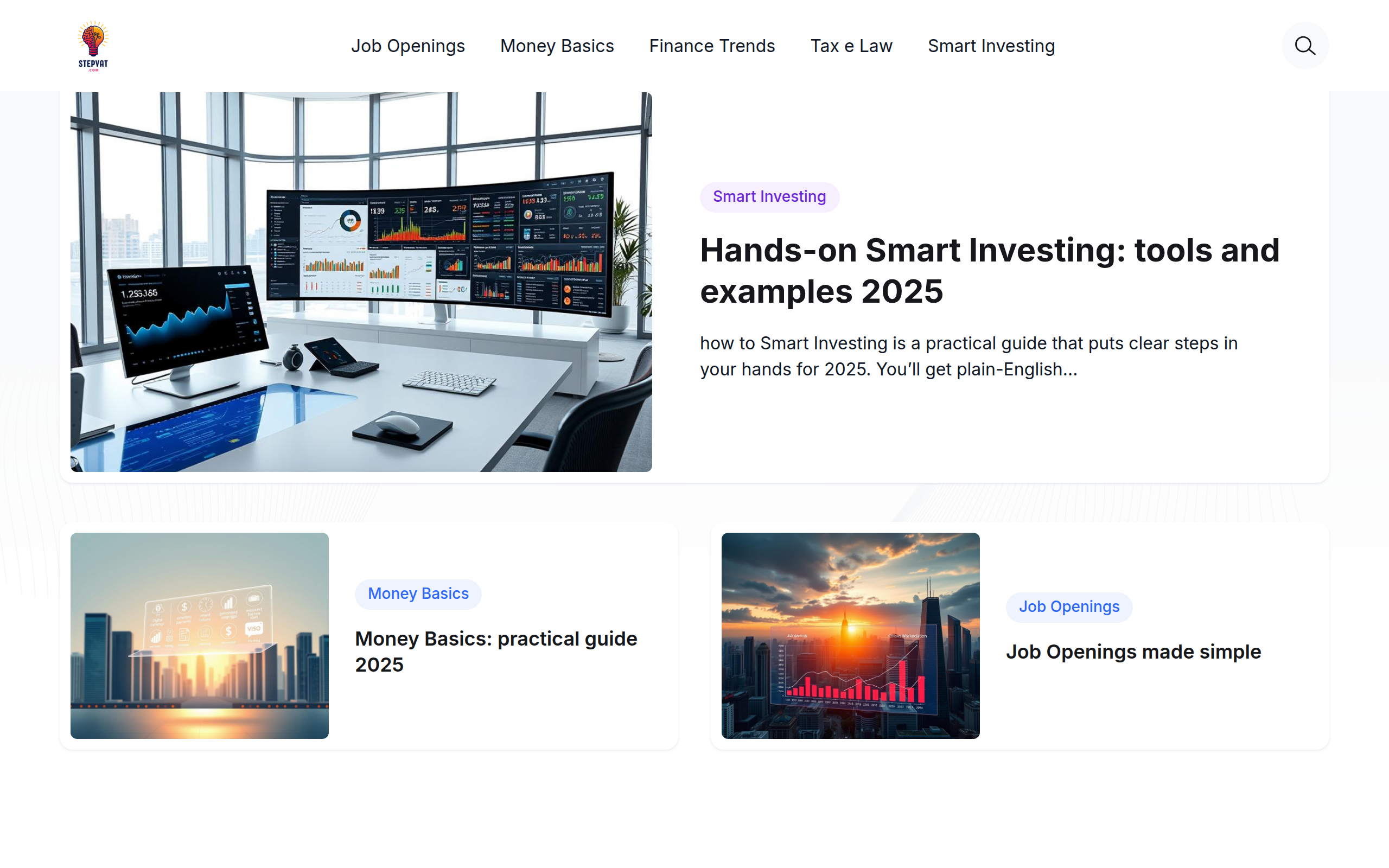 Screenshot of stepvat.com