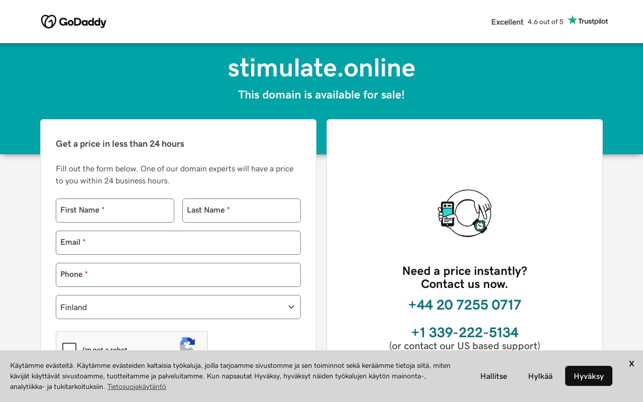 Screenshot of stimulate.online