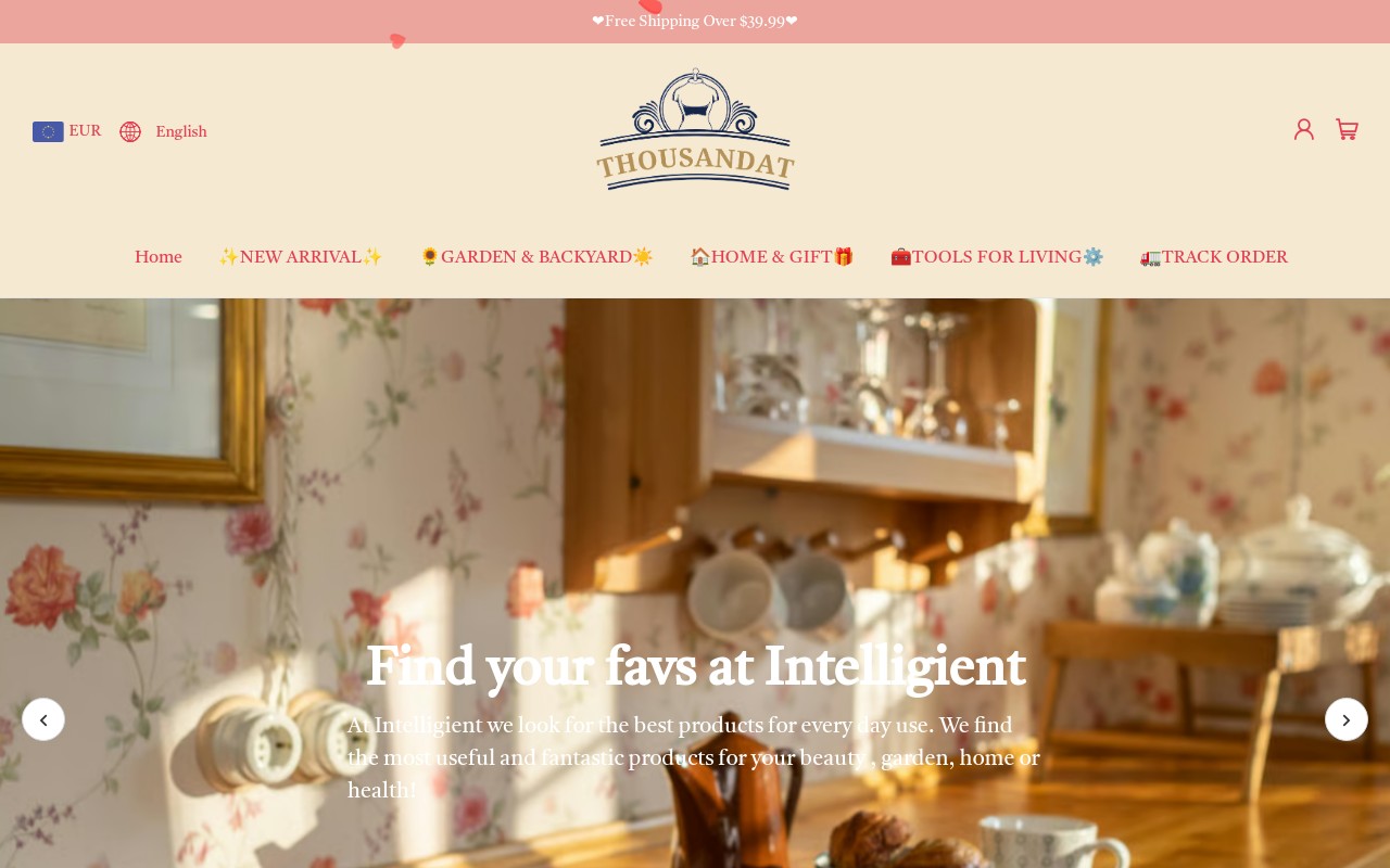 Screenshot of thousandat.com