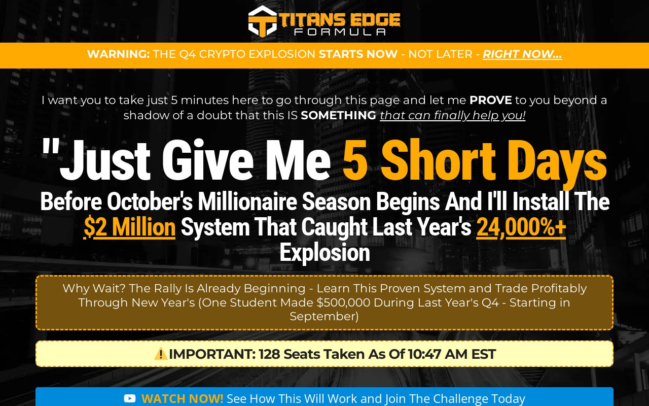 Screenshot of titansedgeformula.com