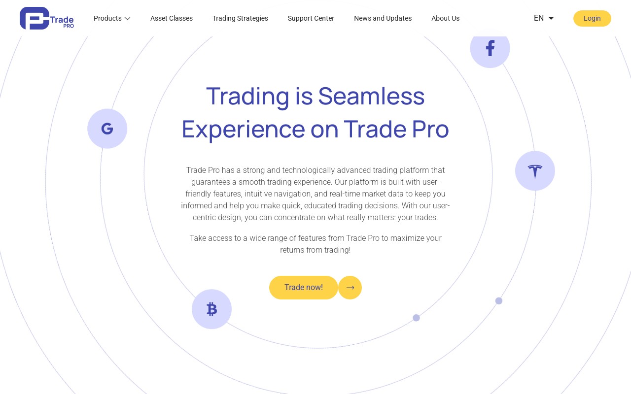 Screenshot of trade-pro.io